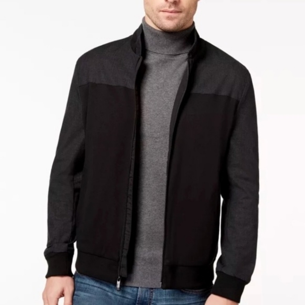 Men's Vince Camuto Jacket XL Black Color Block